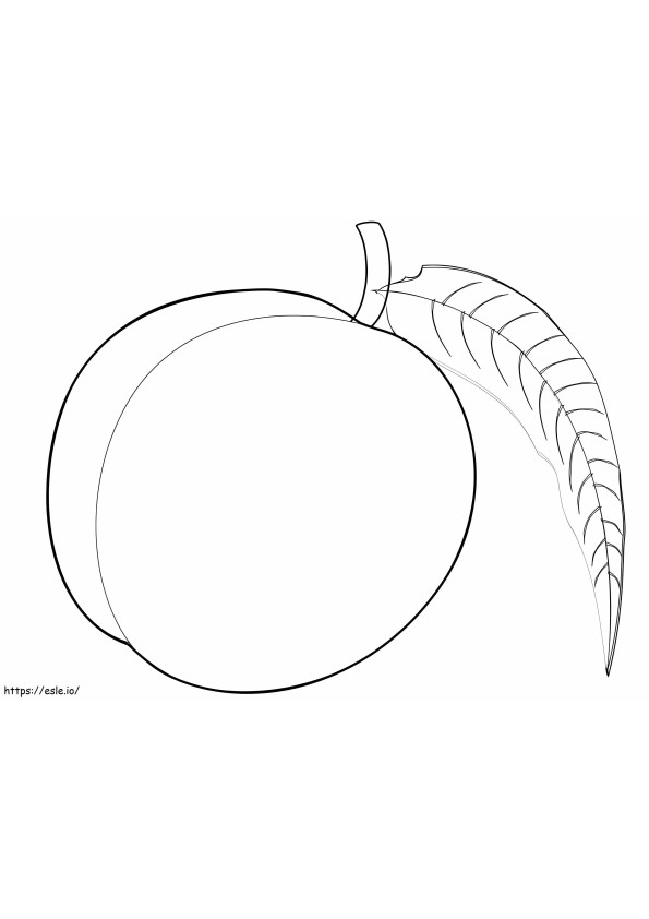 1559789393 A Peach A4 coloring page