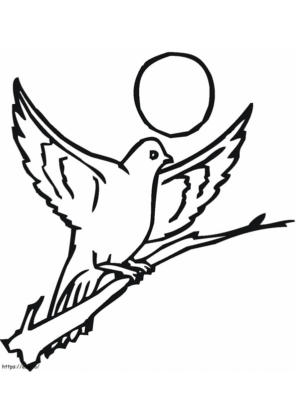 Coloriage Pigeon 17 à imprimer dessin