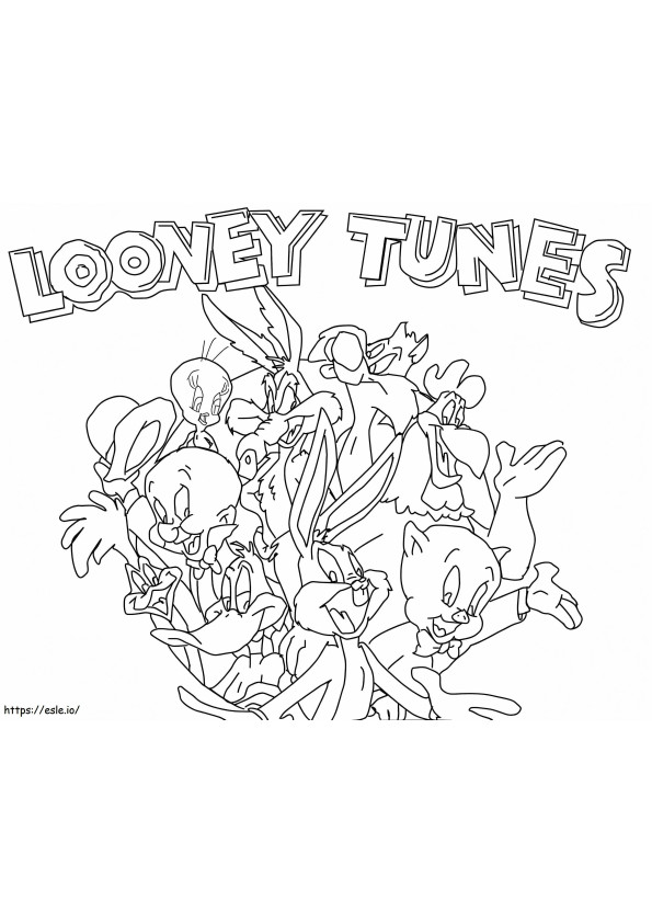 looney tunes para colorear
