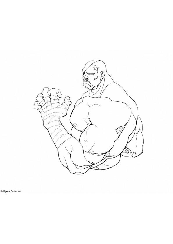 Sagat a Street Fighterből kifestő