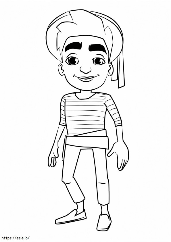Marco, do Subway Surfers para colorir