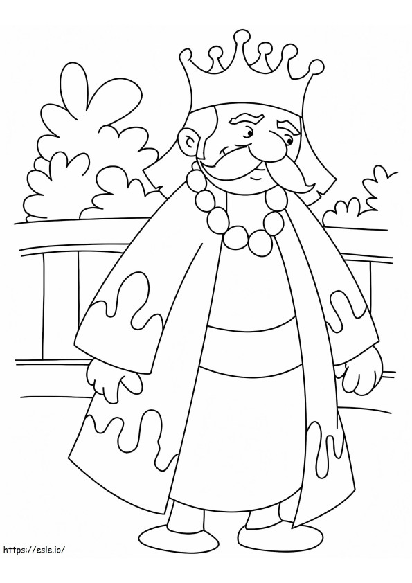 King In The Graden coloring page