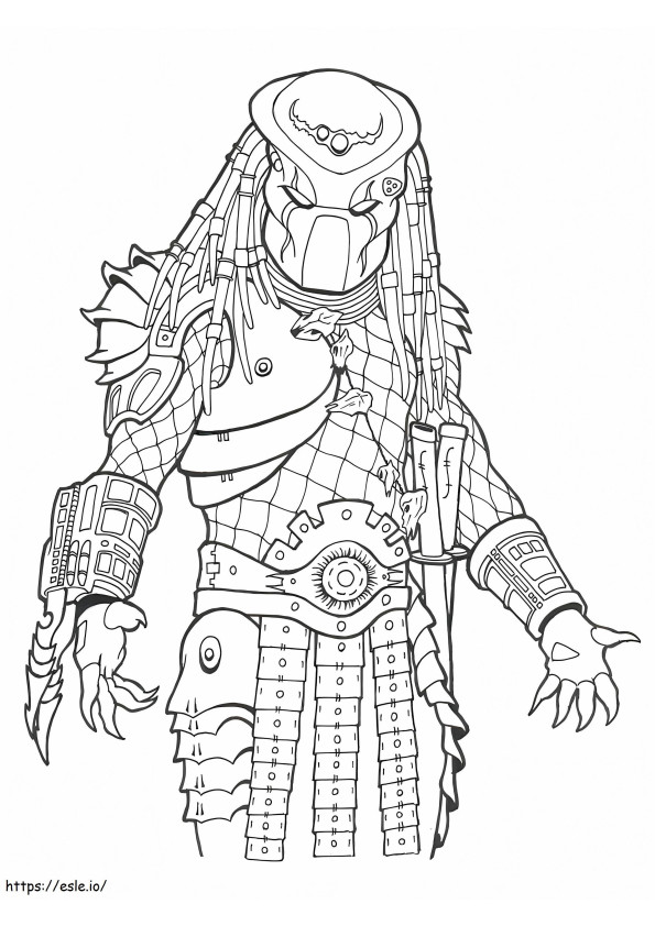 The Predator coloring page