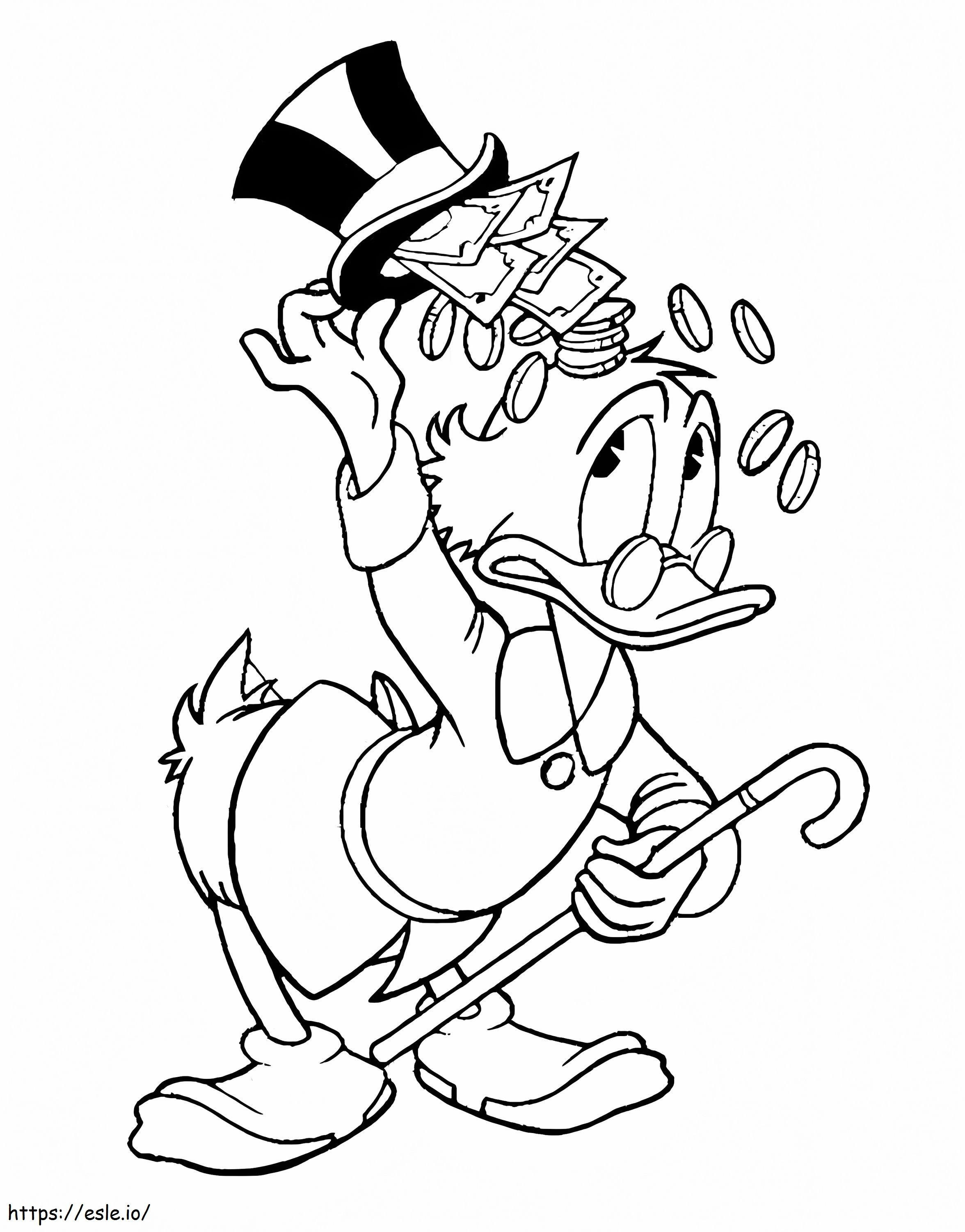 Coloriage Scrooge McDuck 1 à imprimer dessin