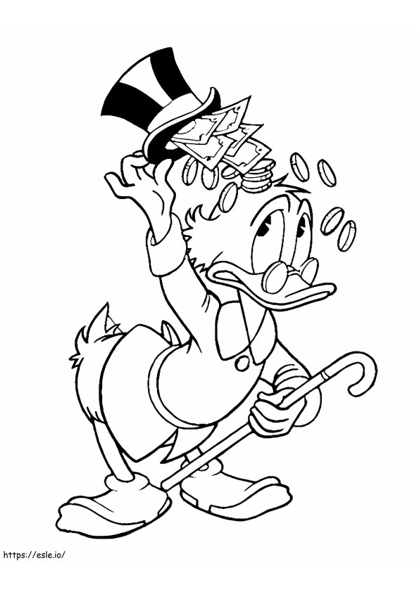 Scrooge McDuck 1 de colorat