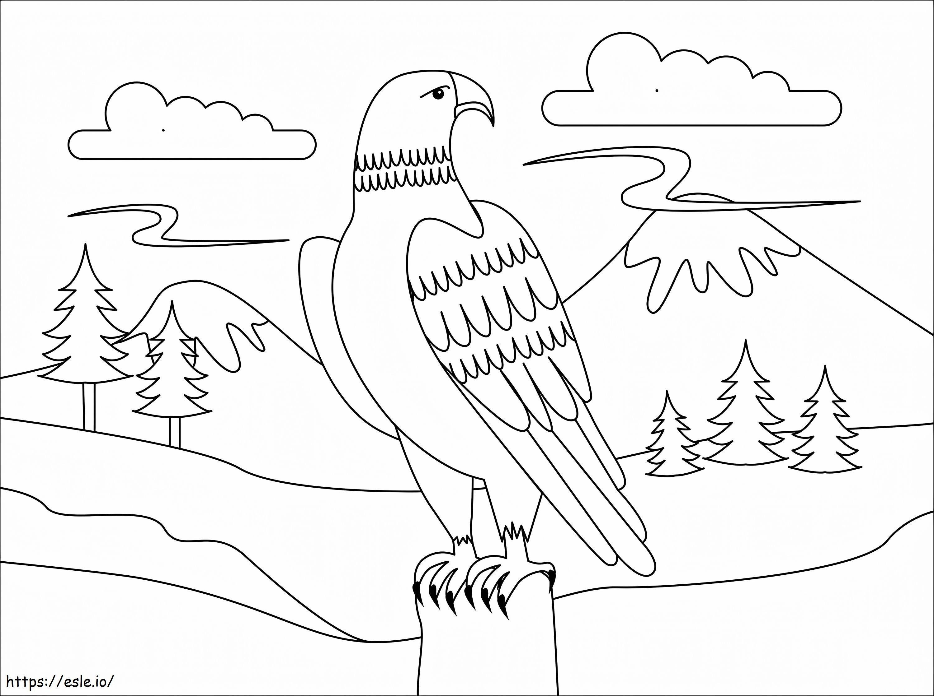 Coloriage Aigle à imprimer dessin
