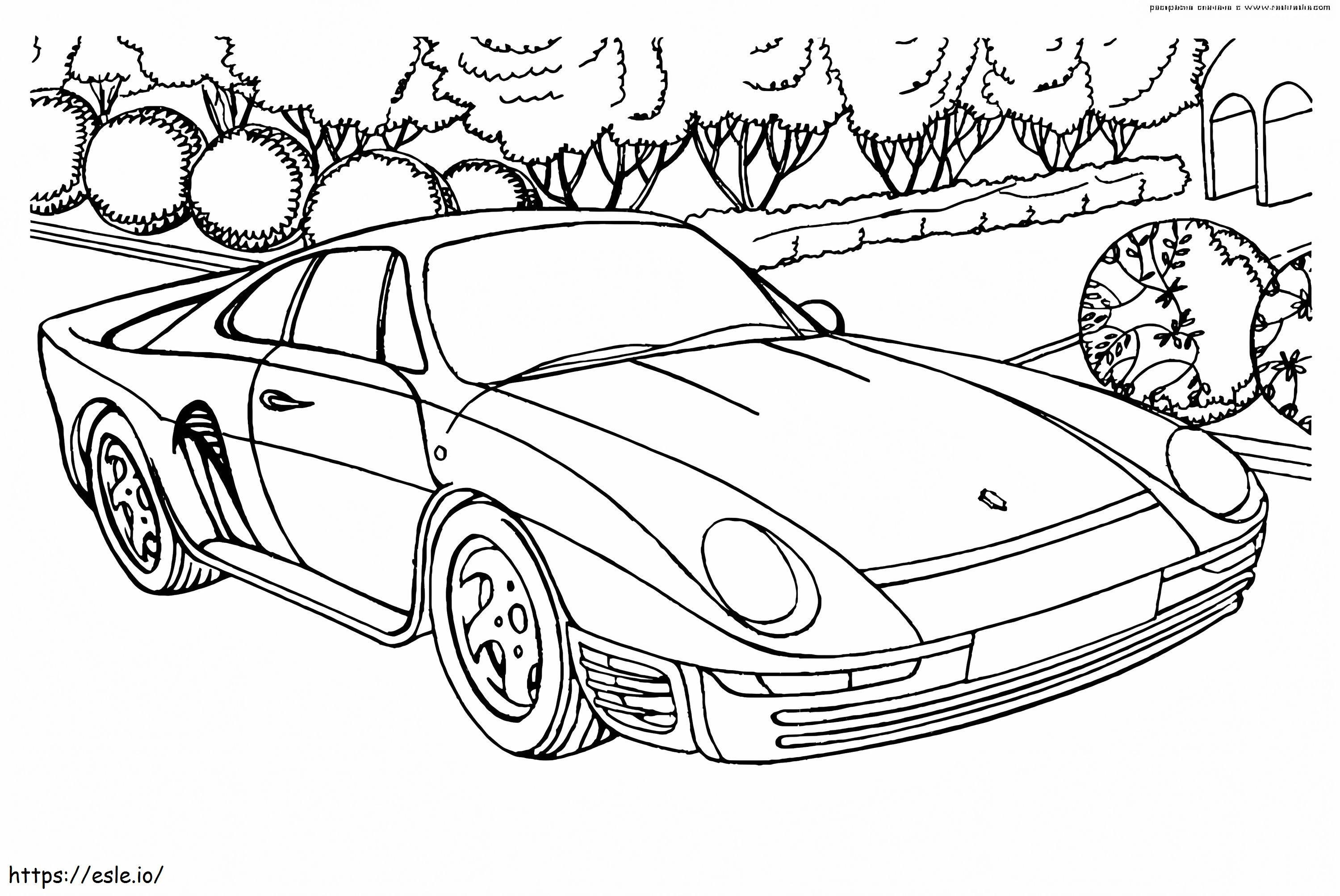Porsche 959 coloring page