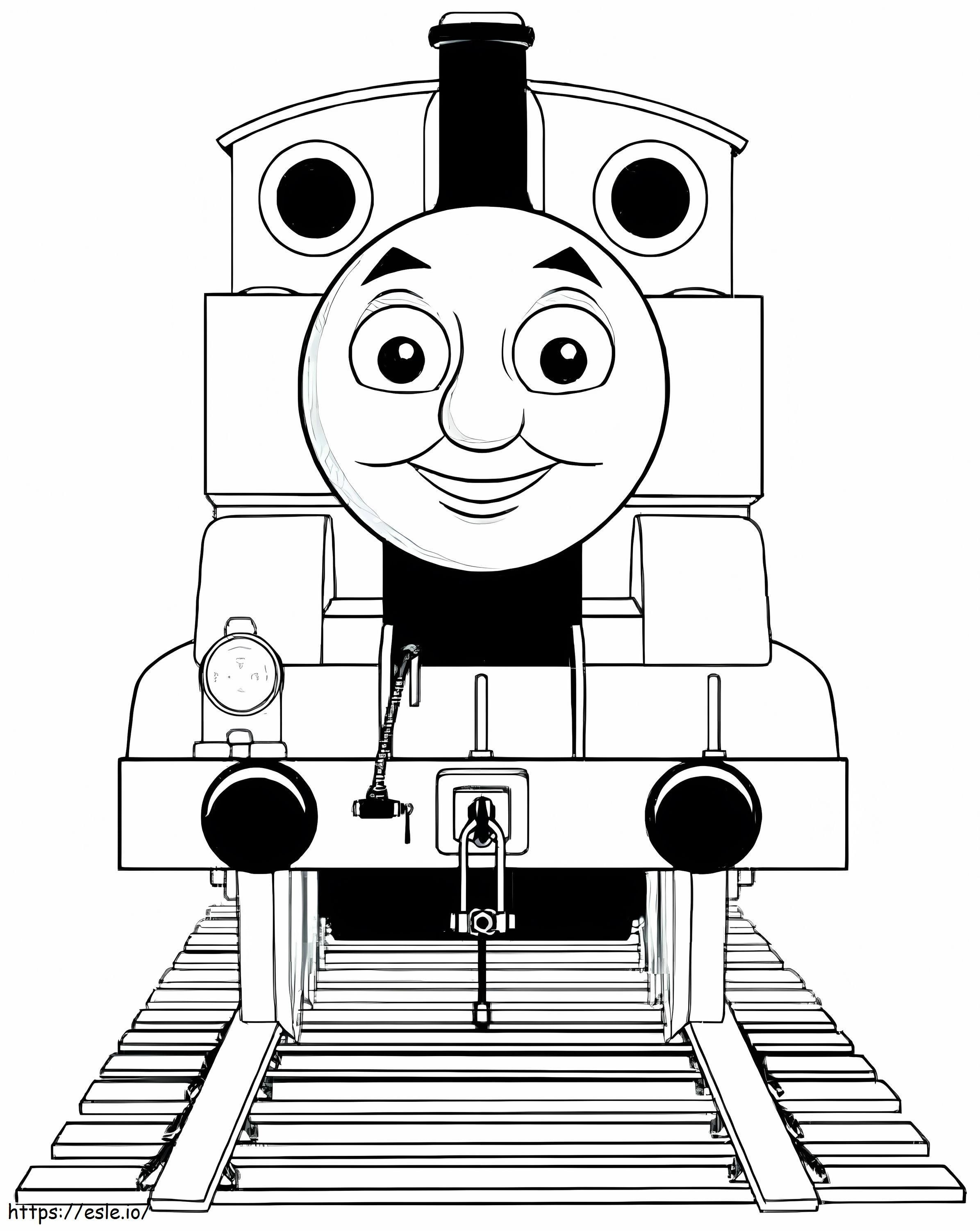 Thomas, o trem engraçado para colorir