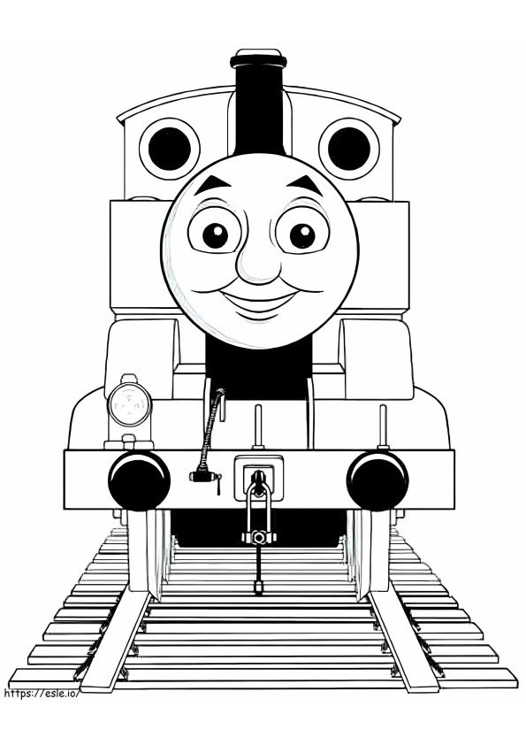 Thomas The Funny Train coloring page