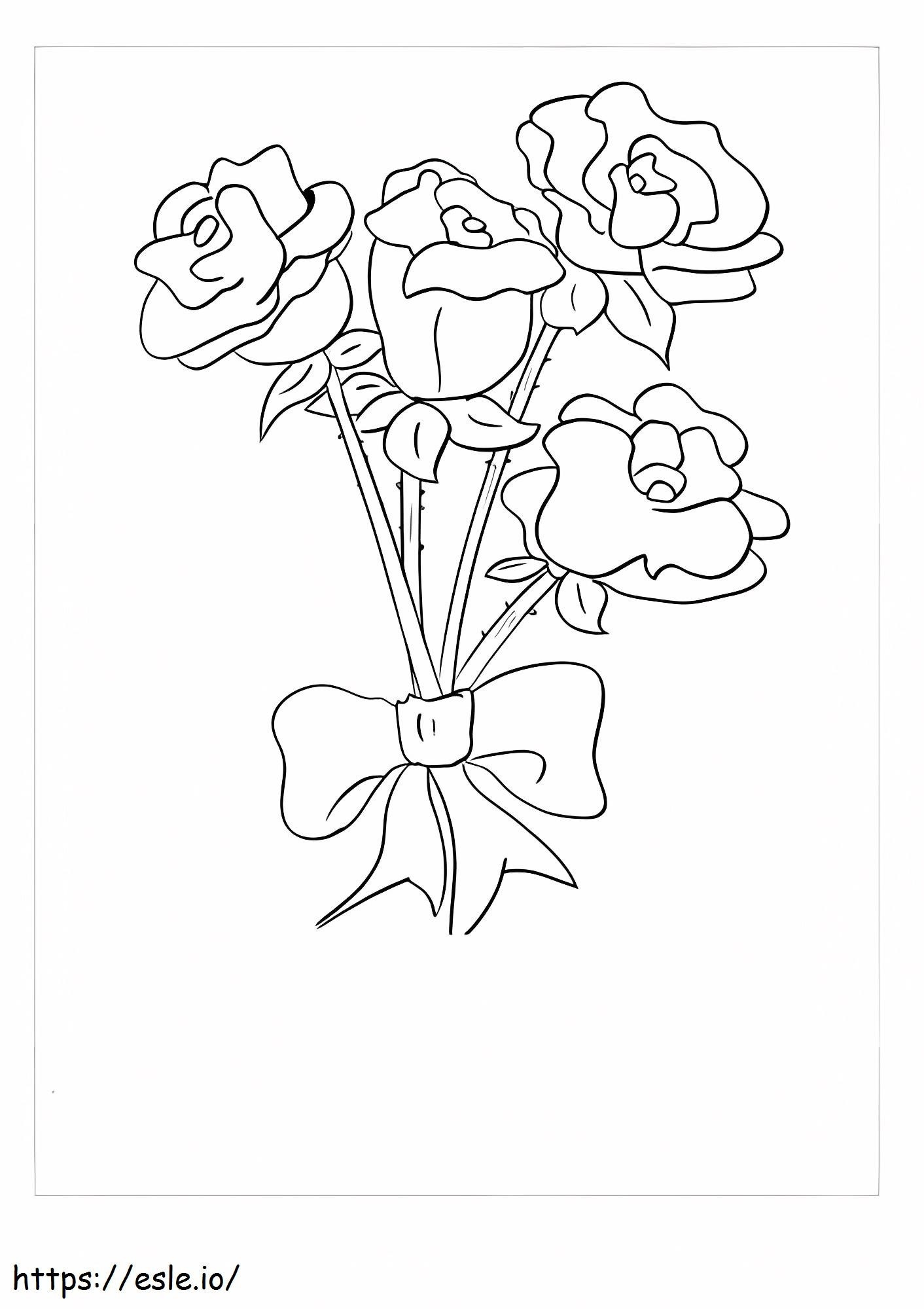 Trillium With Best Friends coloring page