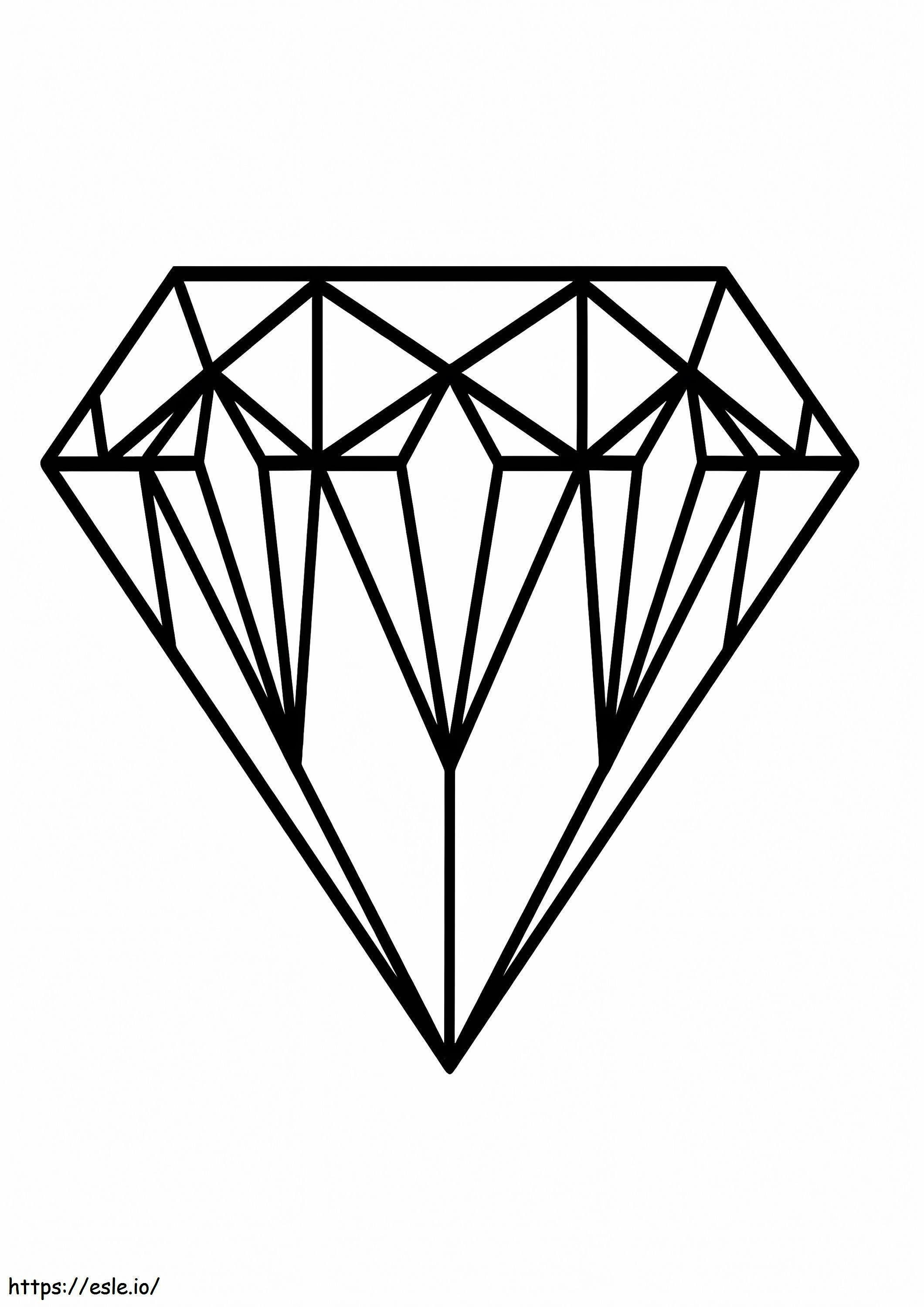 Diamante grátis para impressão para colorir