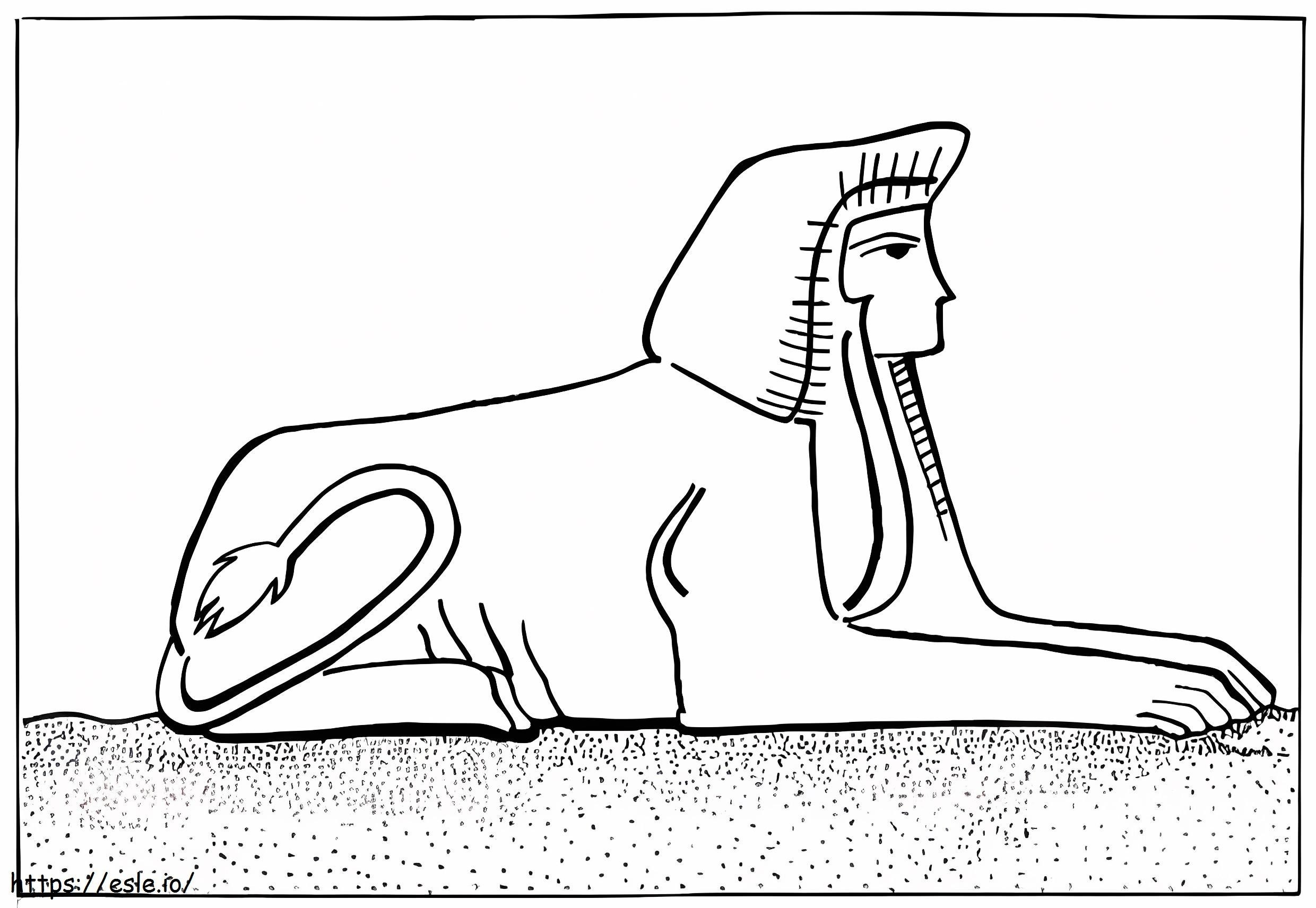 Sphinx 1 coloring page