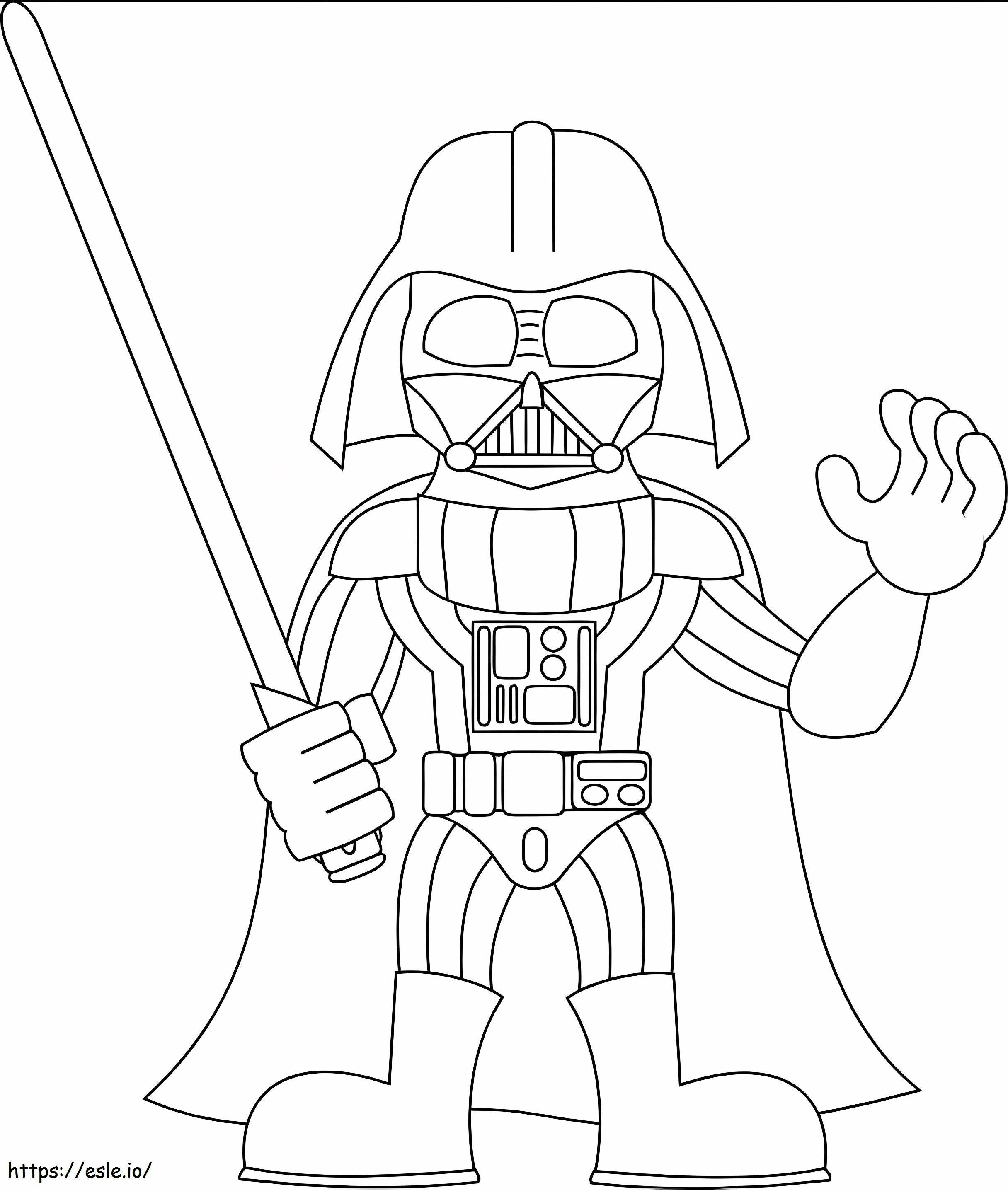 Darth Vader 4 para colorir