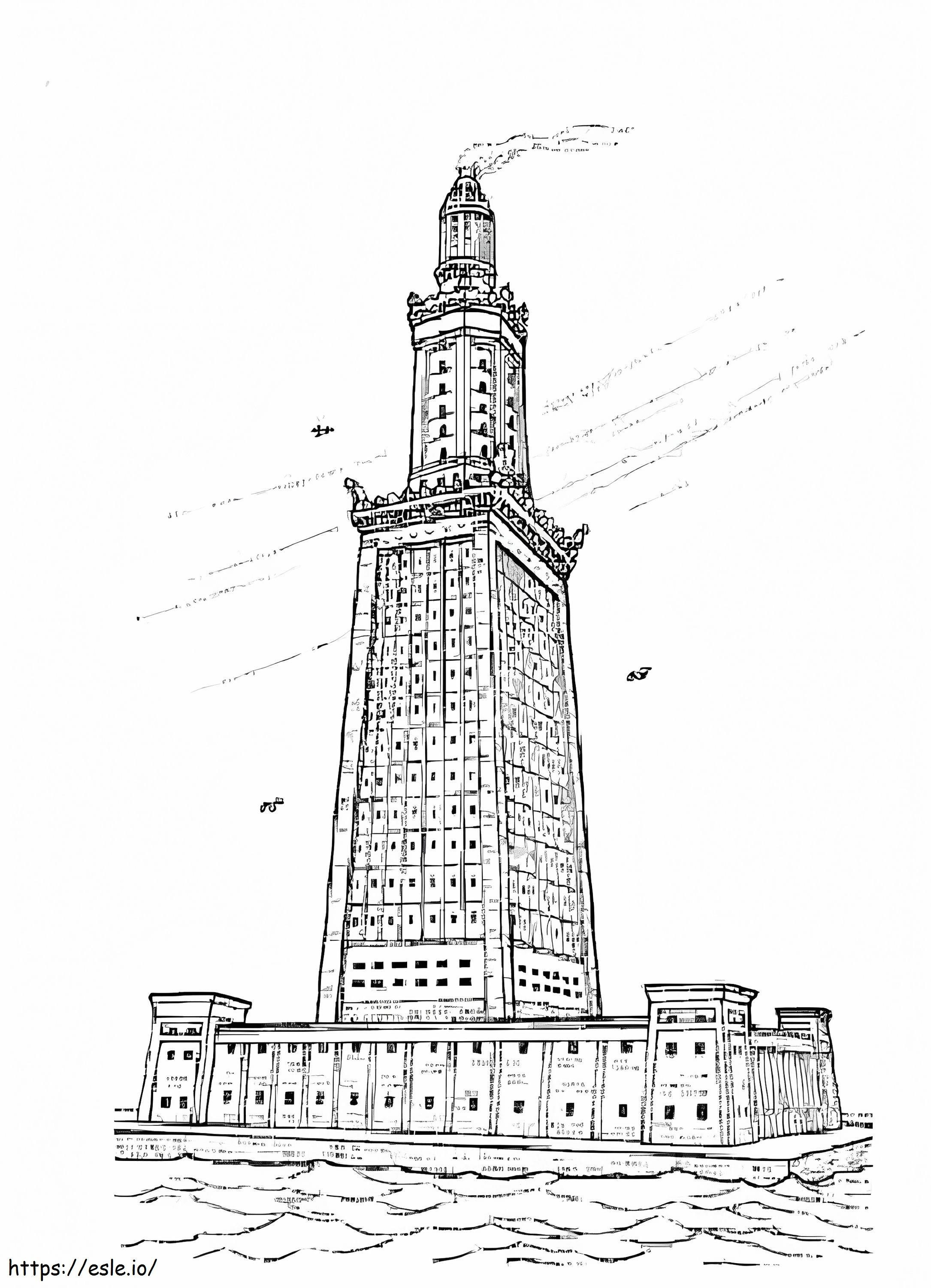 China Tower coloring page