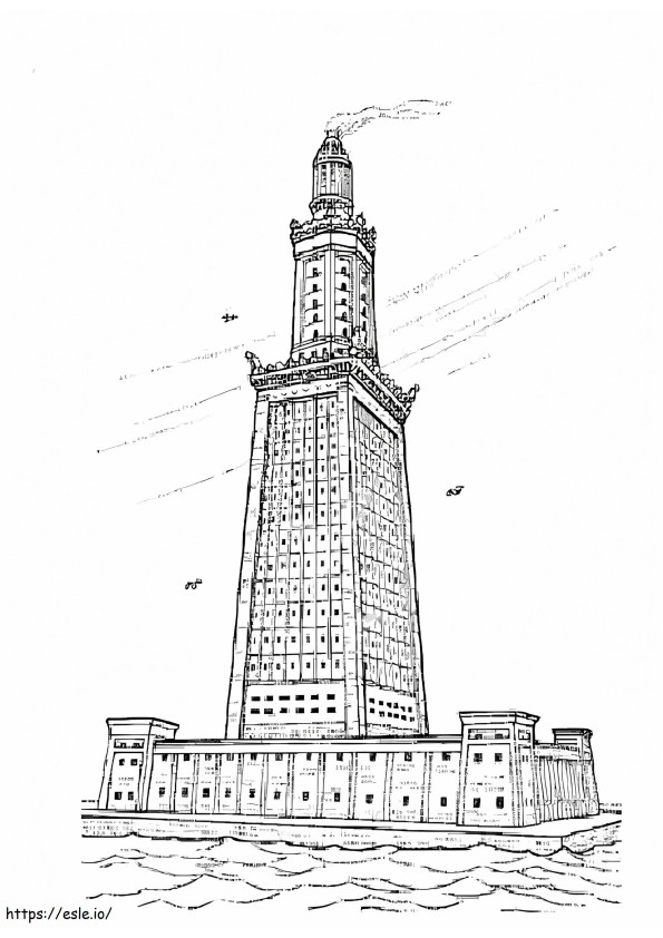 China Tower coloring page