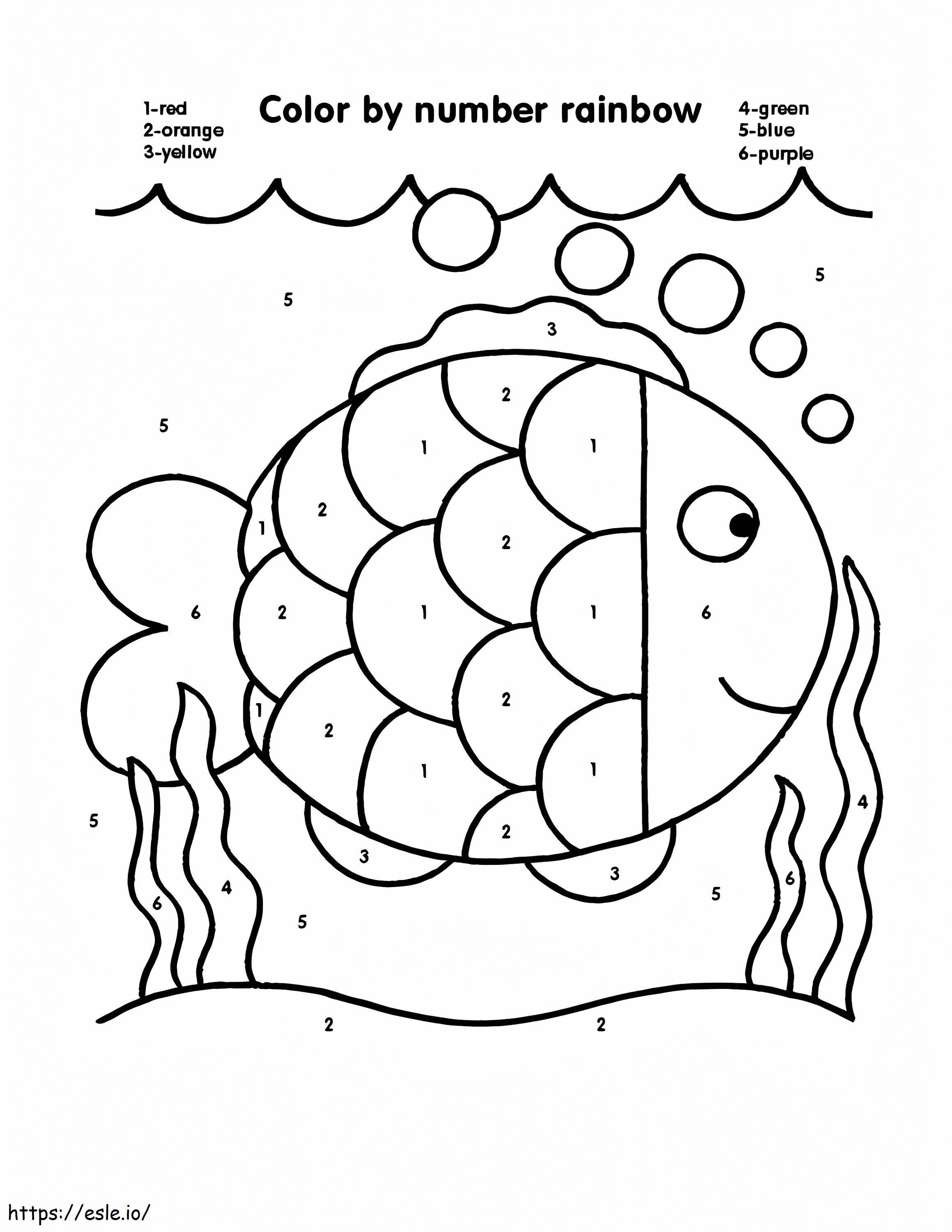 1573087785 Fall Color By Number Fish Color By Number Rainbow Fall Color By Number Multiplication coloring page