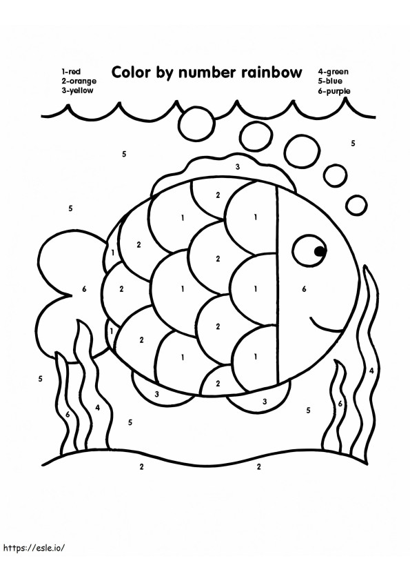 1573087785 Fall Color By Number Fish Color By Number Rainbow Fall Color By Number Multiplication coloring page