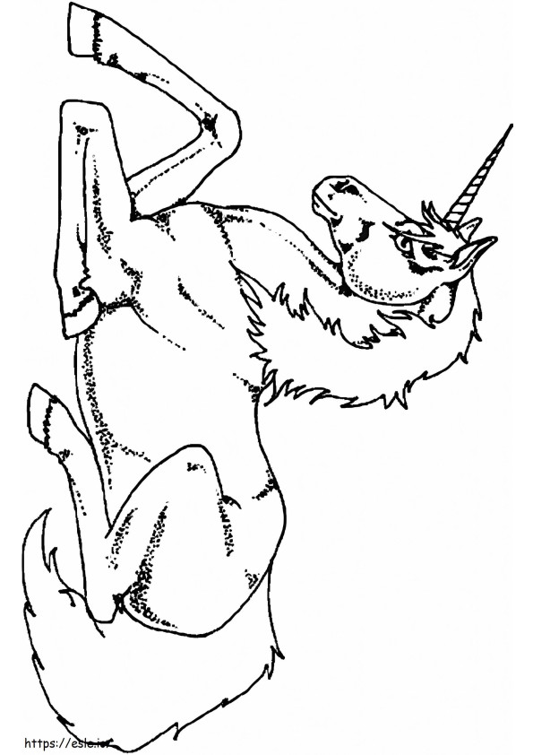 1563929864 Unicorn Sat Down A4 coloring page