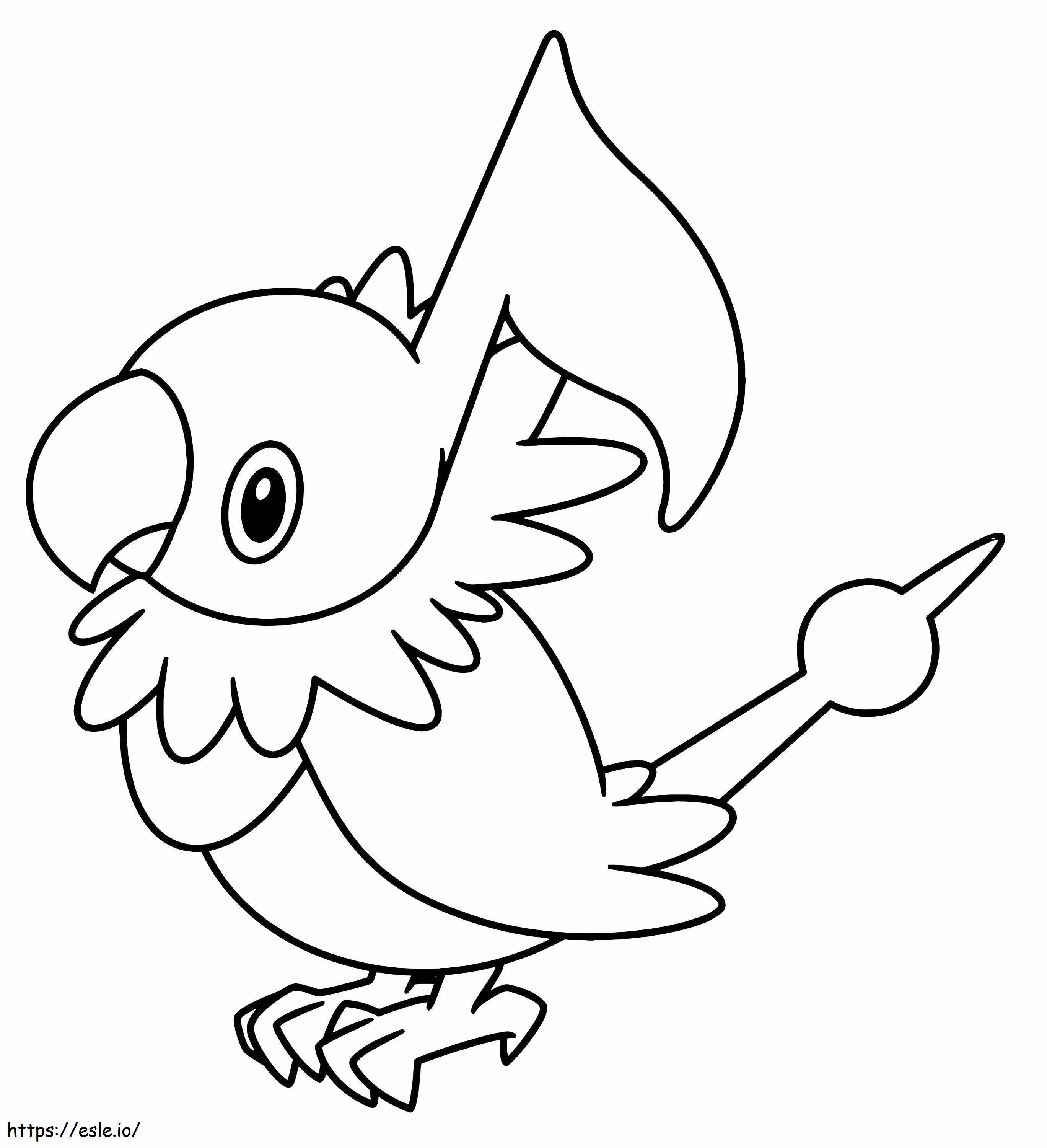 Chatot Pokemon 1 coloring page