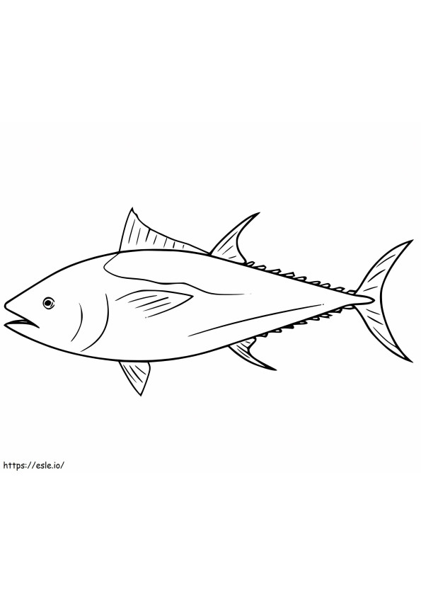 Atlantic Bluefin Tuna coloring page