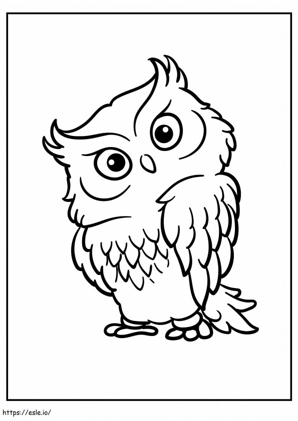 Awesome Owl coloring page