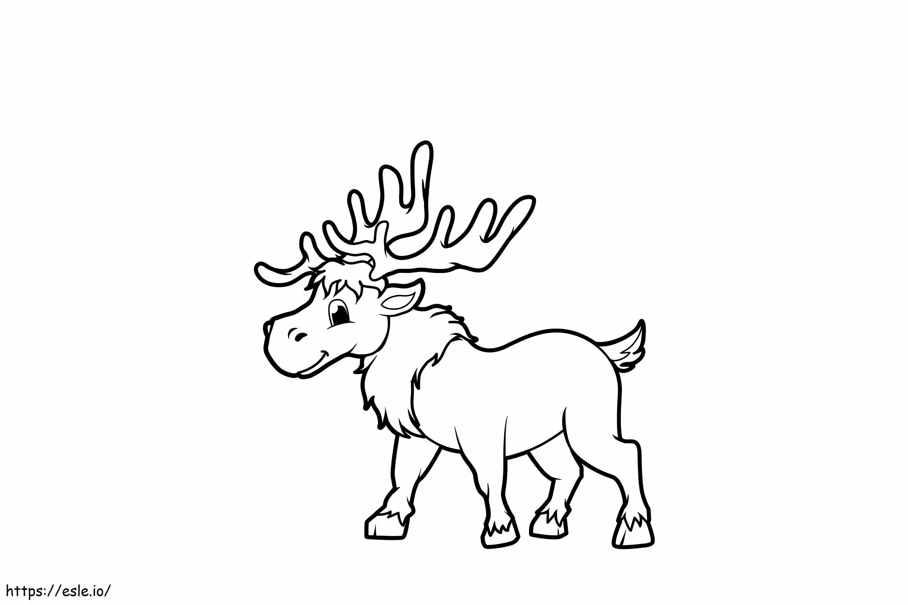 Little Moose coloring page