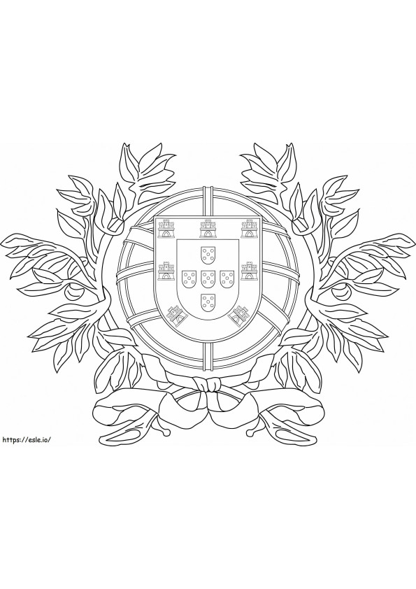 Coat Of Arms Of Portugal coloring page