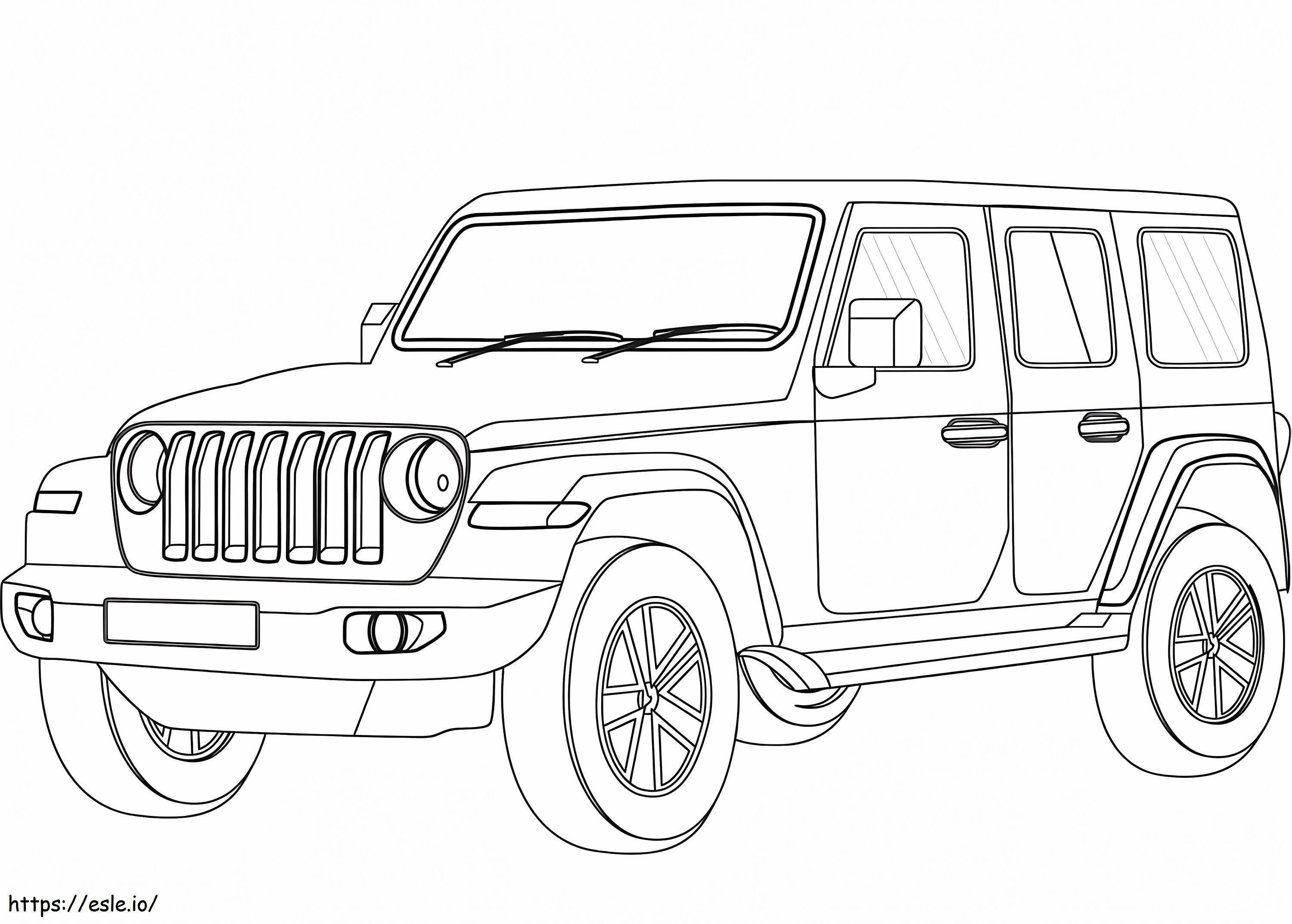 jeep para colorear para colorear