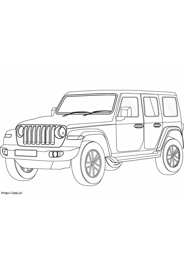 jeep para colorear para colorear