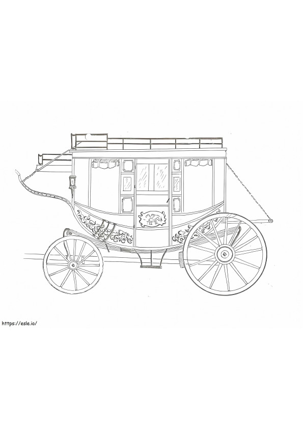 Carriage Printable coloring page