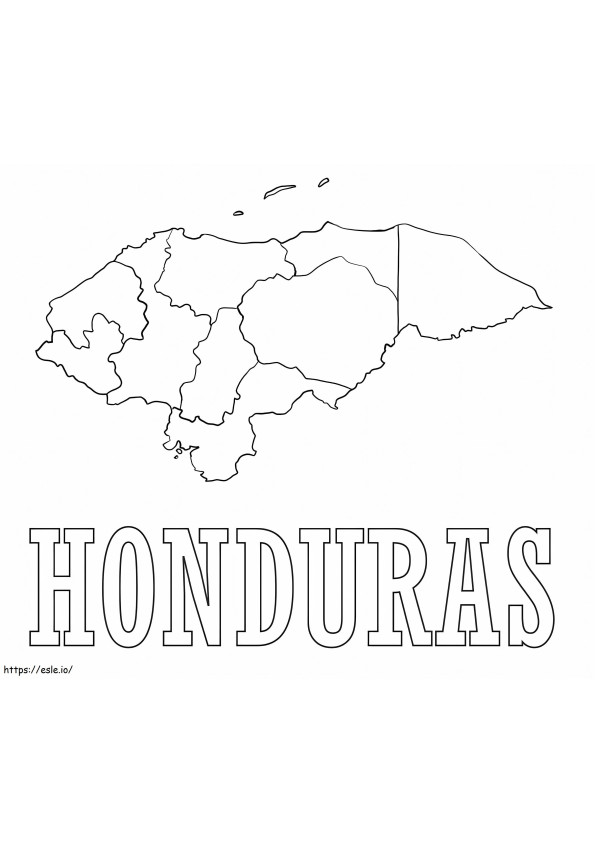 Nyomtatható Honduras kifestő