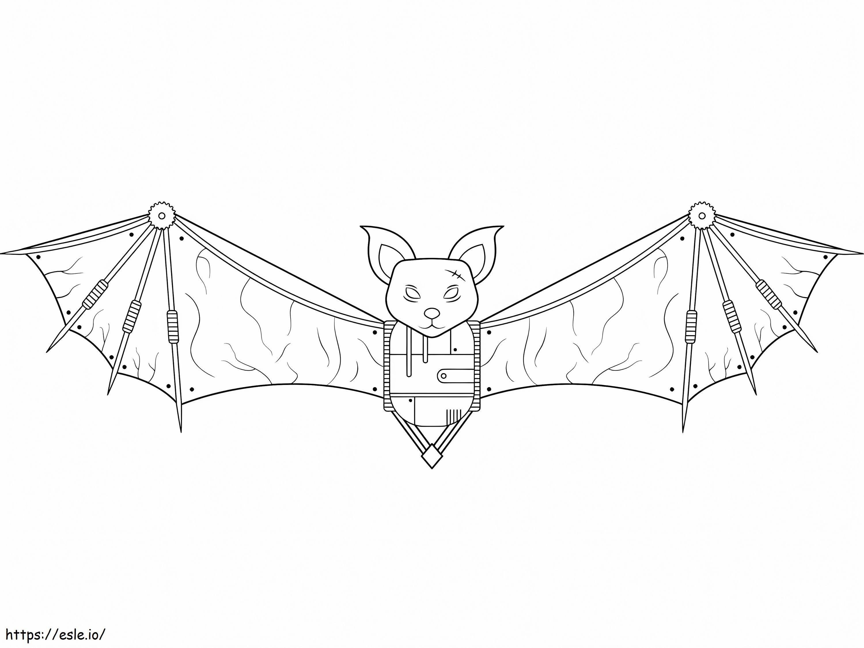 1597796535 Steampunk Bat coloring page