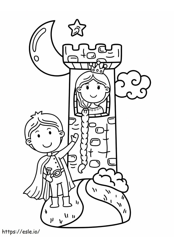 Princess Of The Tower coloring page