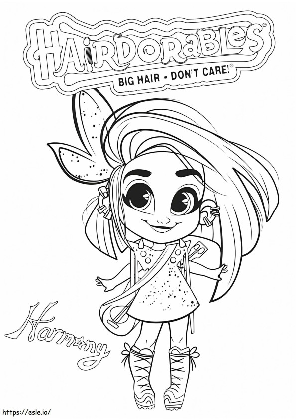 Free Hairdorables coloring page