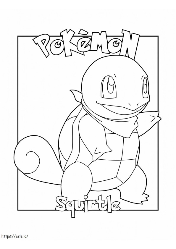 Happy Squirtle 2 coloring page