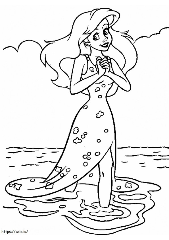Magpie Ariel coloring page