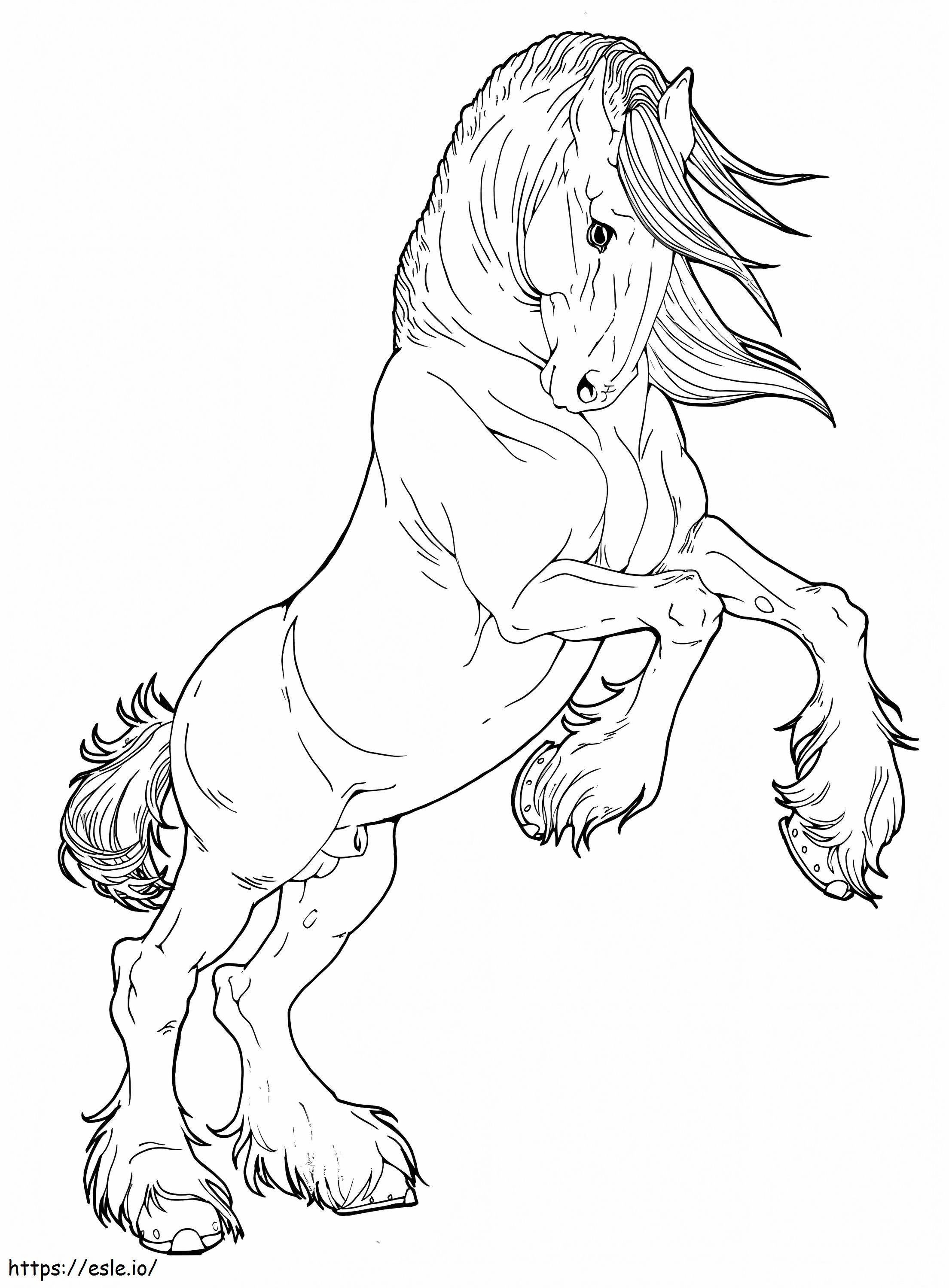 Horse Looks Cool coloring page