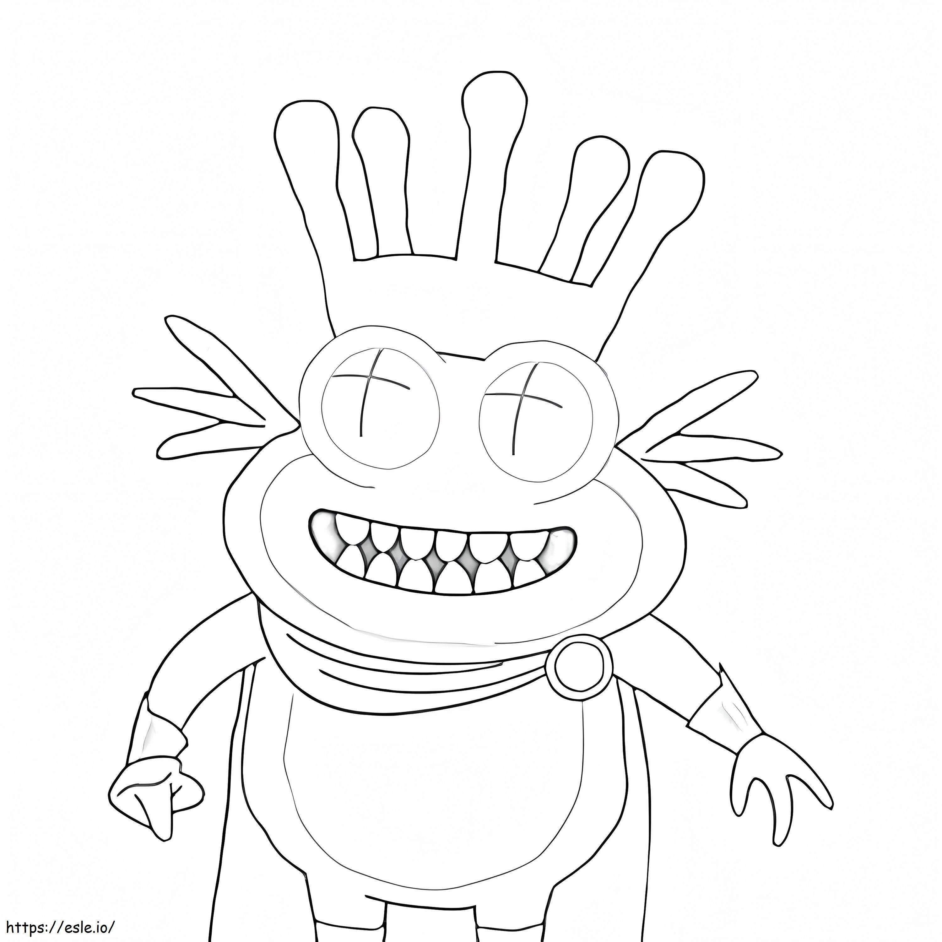 King Flippy Nips coloring page