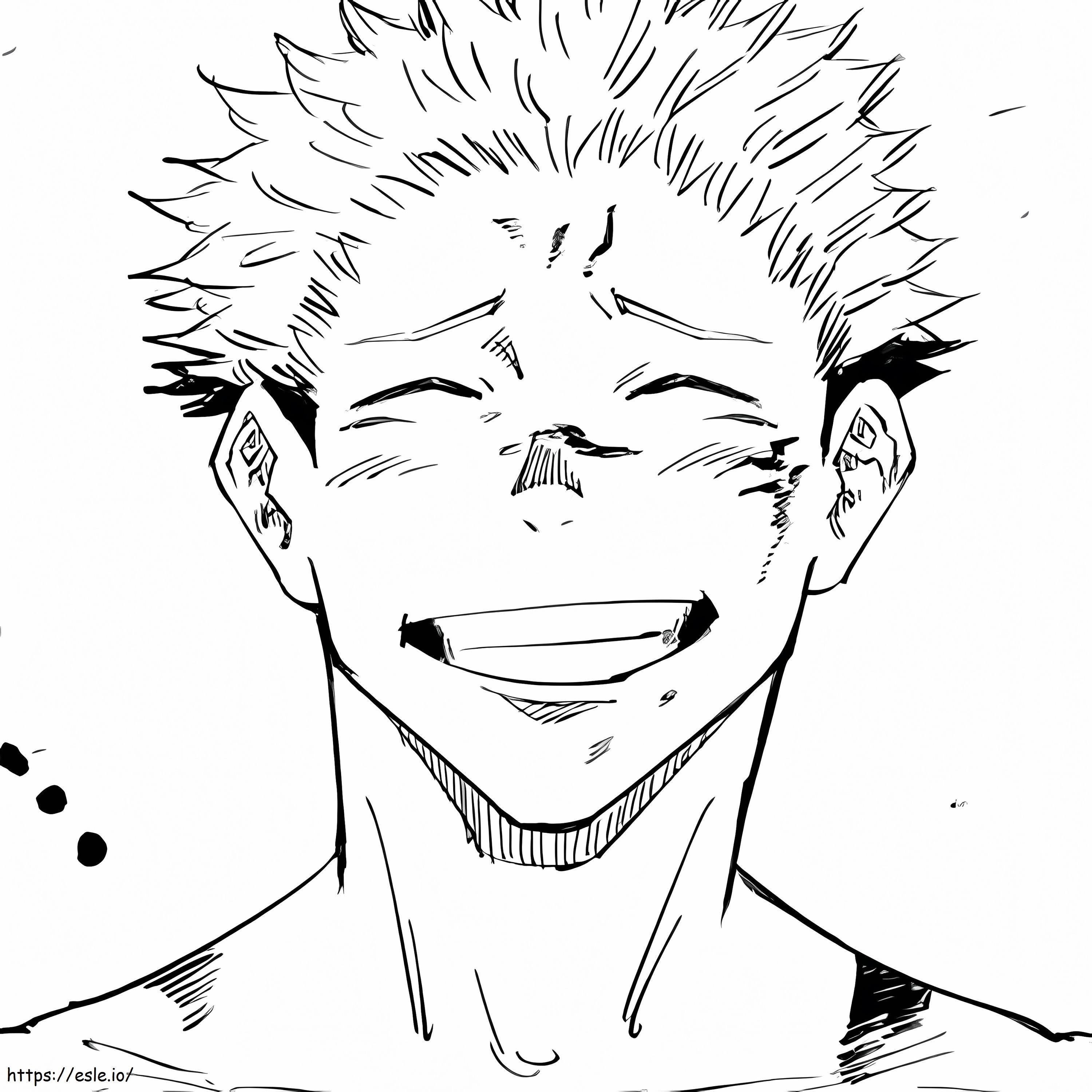 Idatori Smiling Coloring Page