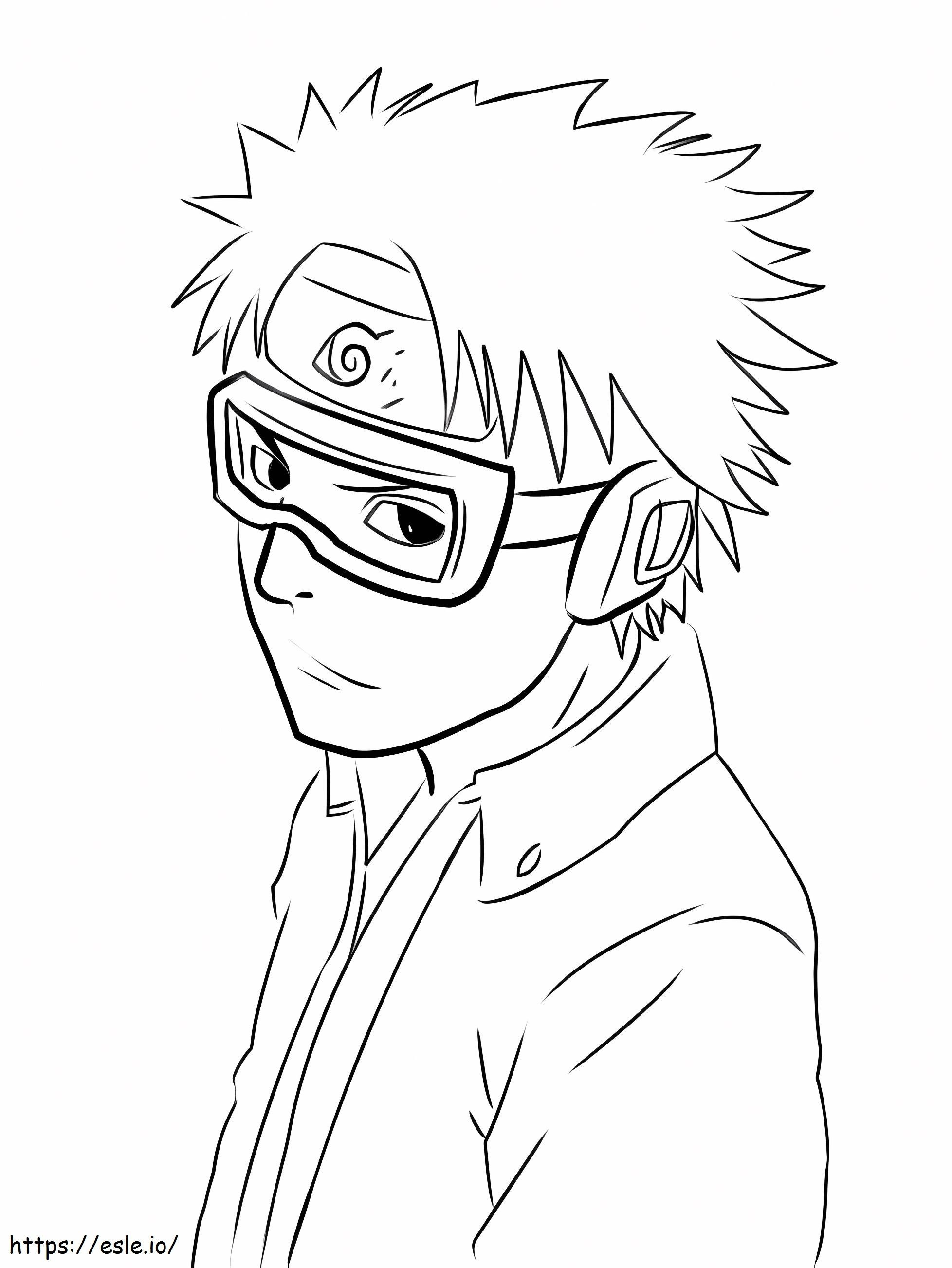 Young Obito coloring page