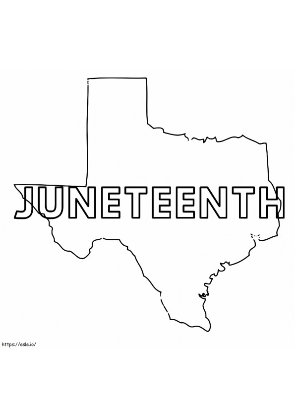 Free Juneteenth coloring page