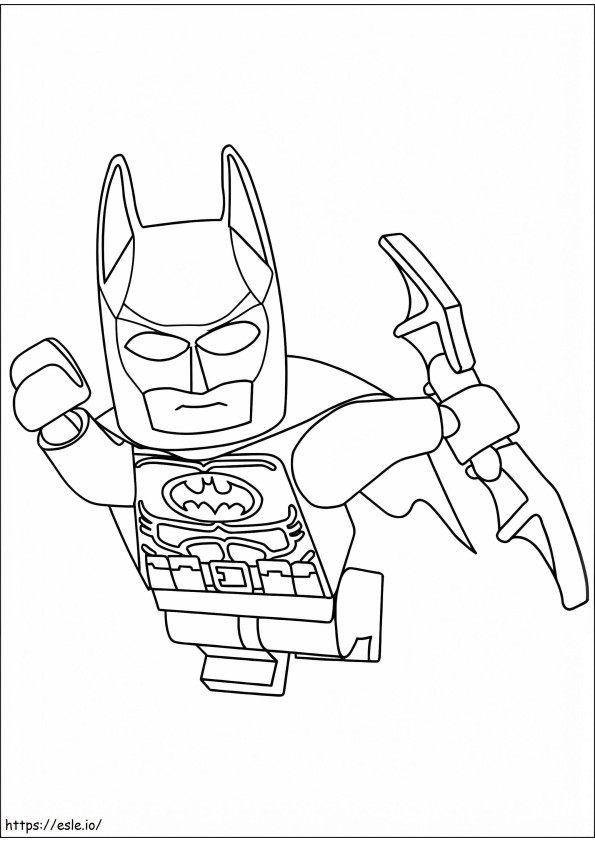 Action Lego Batman coloring page
