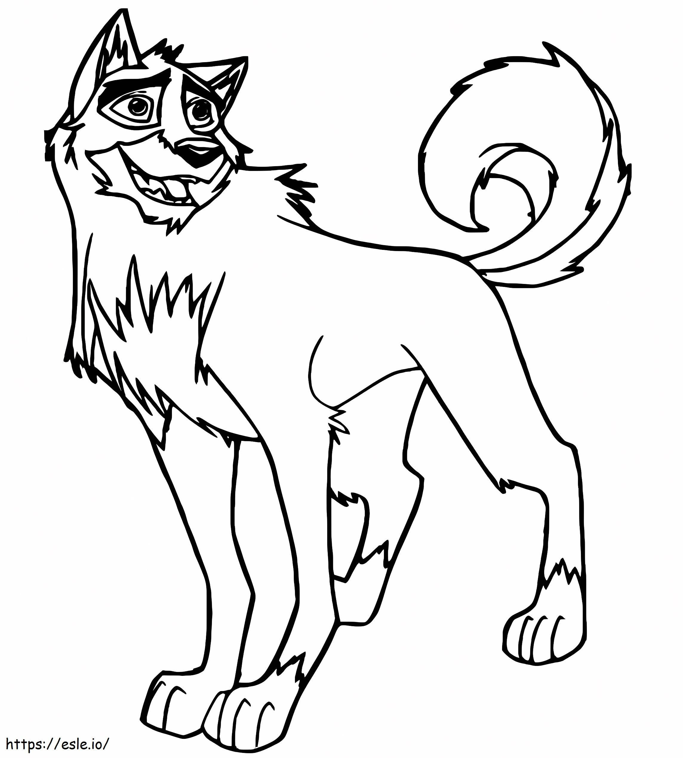 Balto Is Smiling coloring page