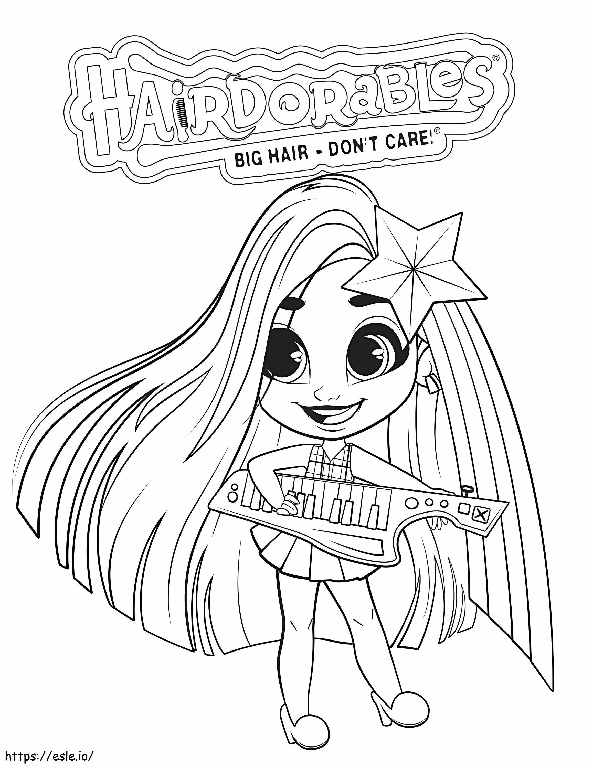 Pretty Hairdorables coloring page
