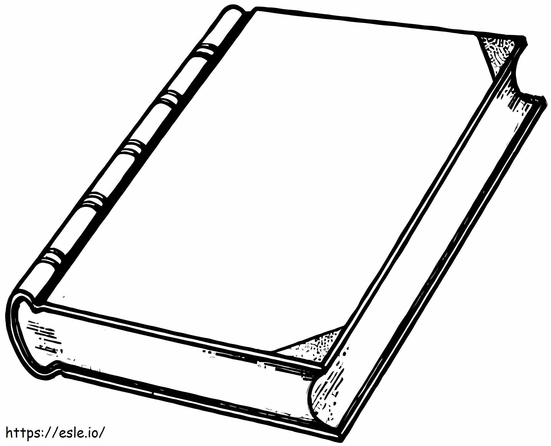 Simple Book coloring page