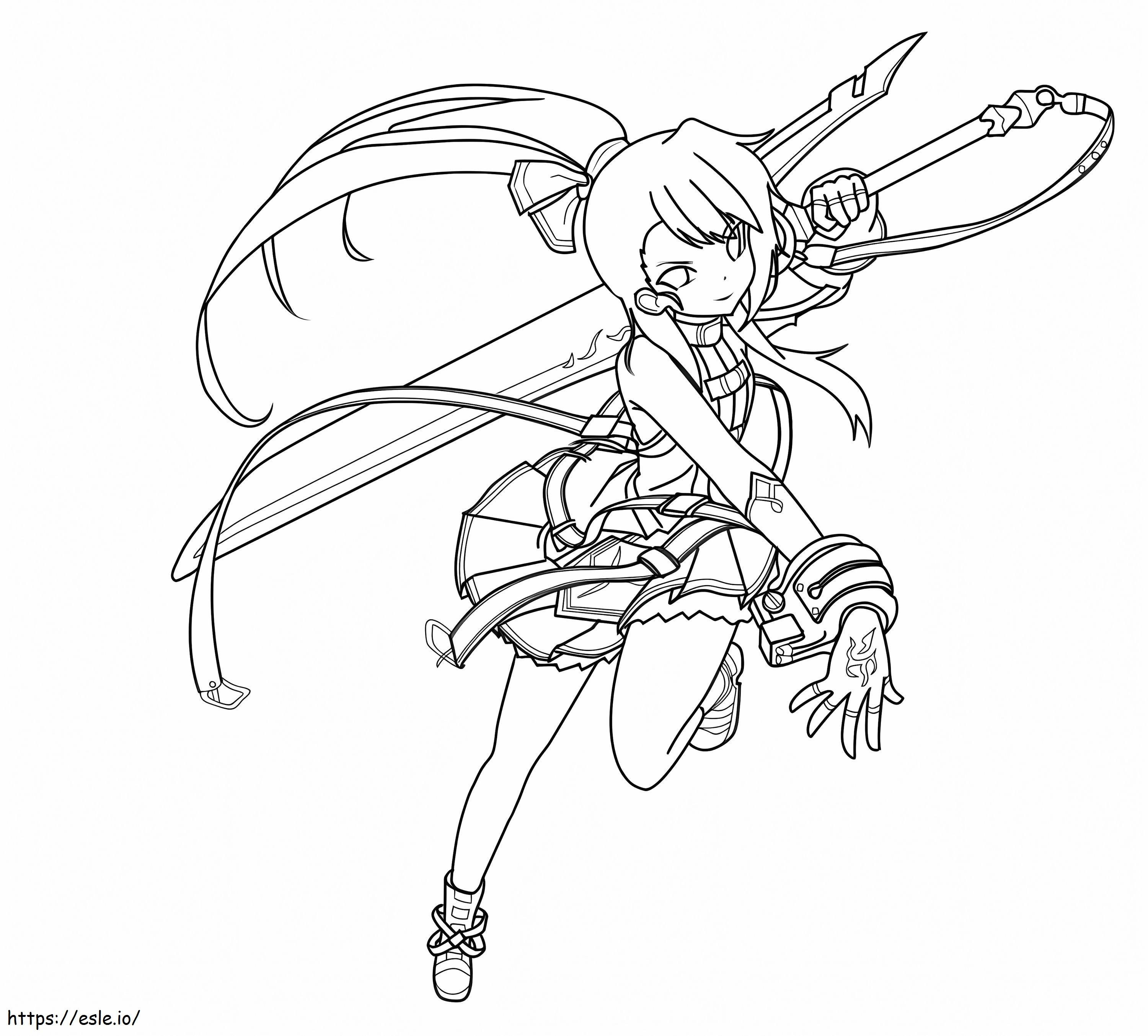 Elesis coloring page