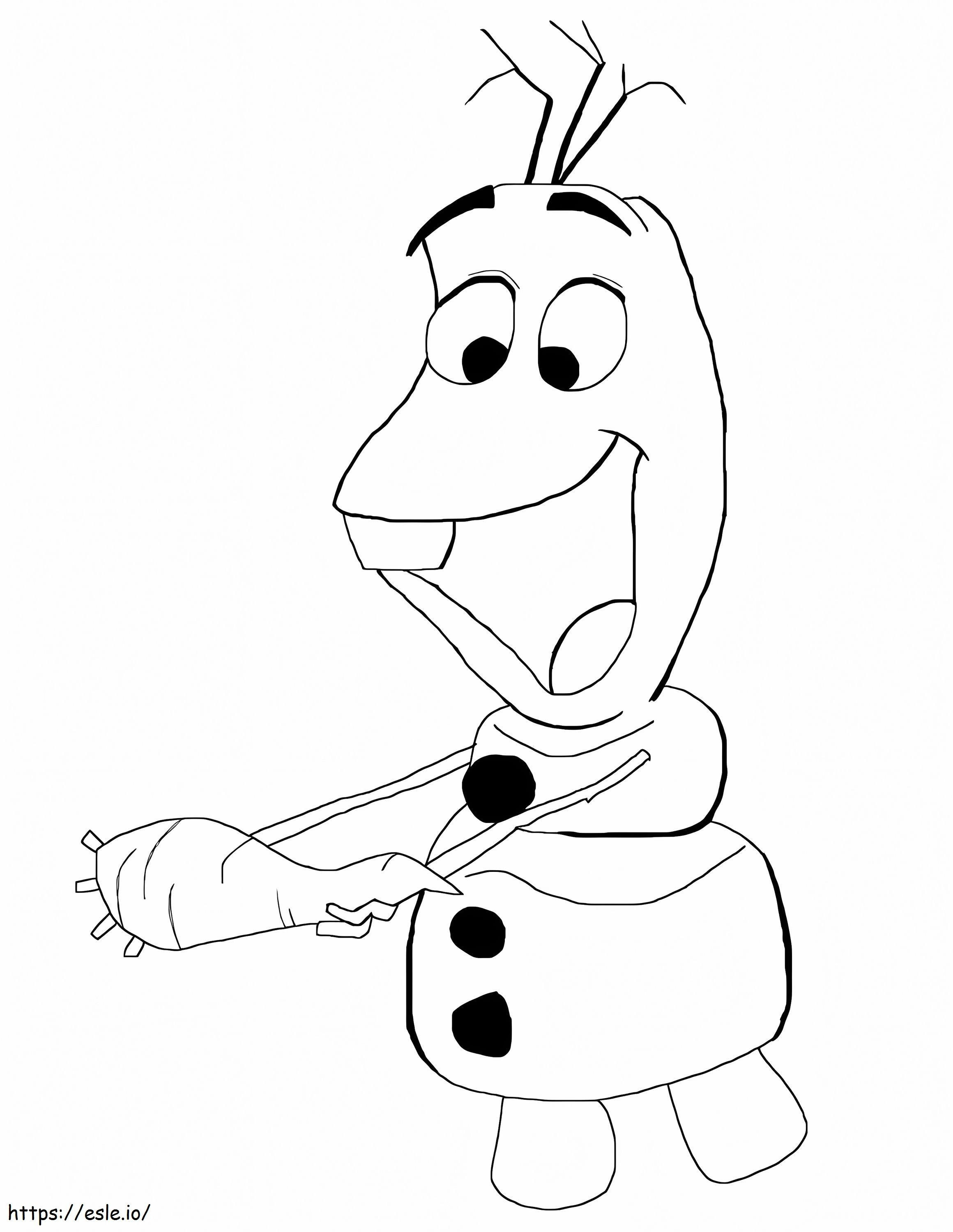 Disney Olaf värityskuva