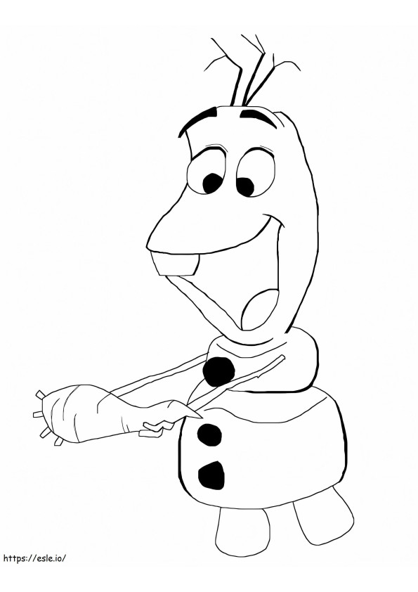Disney Olaf coloring page
