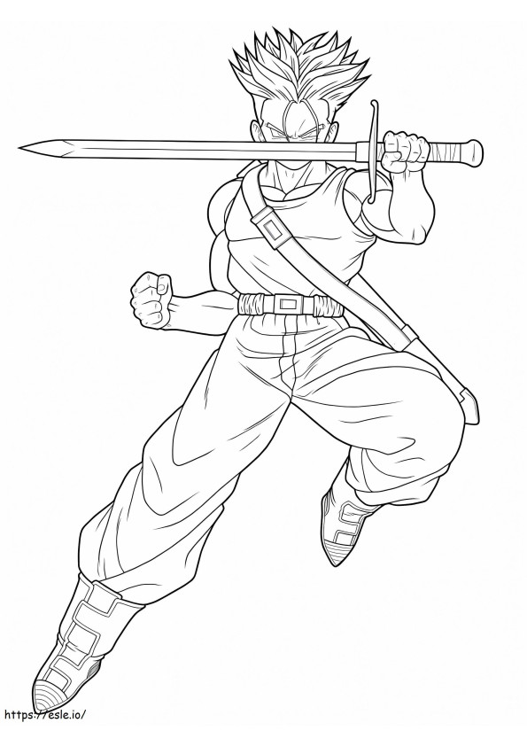 Trunks coloring page