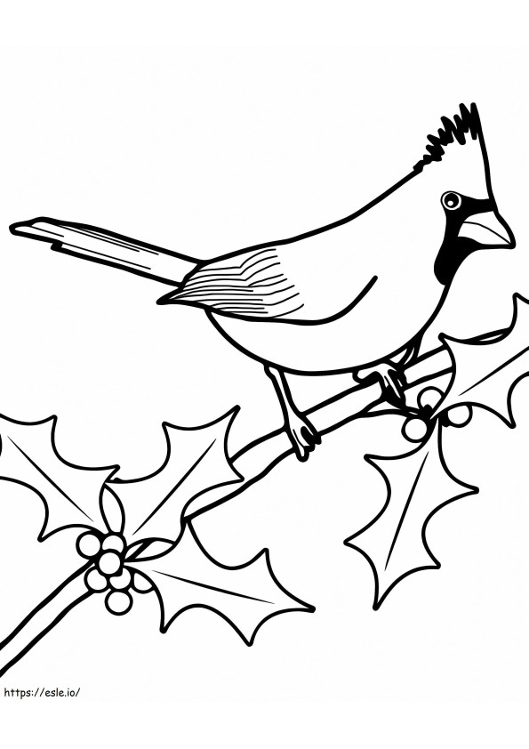 Free Printable Cardinal coloring page